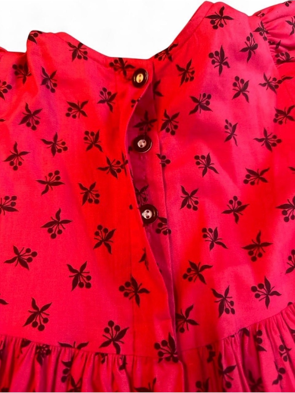 Vintage Mousefeathers Pink Long Sleeve Dress Size 3 - Picture 5 of 8